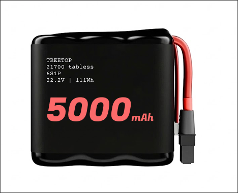 TREETOP 5000mAH 6S 21700 RELIANCE LI-ION BATTERY